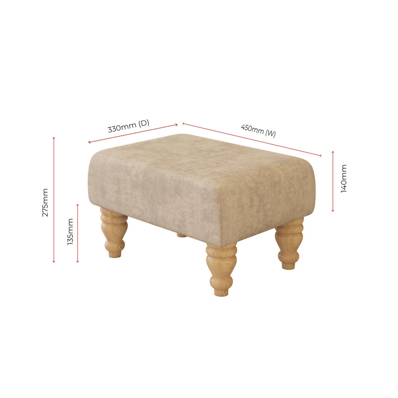 Autryville Wood Turned Leg, Bone Cream, Velvet, Natural