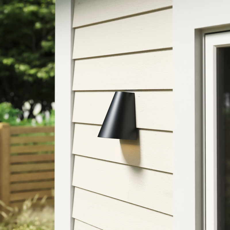 Plafonnier encastré d'extérieur noir mat H 6,2 po Rupa