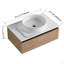 Meuble-lavabo mural de 30 po avec lavabo en céramique et 1 tiroir à fermeture en douceur (emballage KD)-125515281