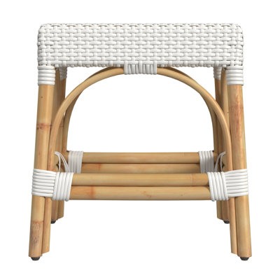 Lennart 18" Rectangular Rattan Dining Stool