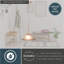 Luminaire suspendu en forme de cloche à 1 lumière Offerman-102680487