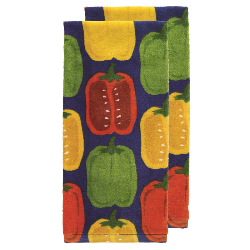 T-fal  Fiber Reactive Print Kitchen Dishcloth, Blue