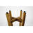 EcoDecors Shoji Teak Shower Stool 18" High Solid Teak Wood Shower Stool/Seat in Earthy Teak