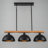 3-Light Linear Kitchen Island Pendant