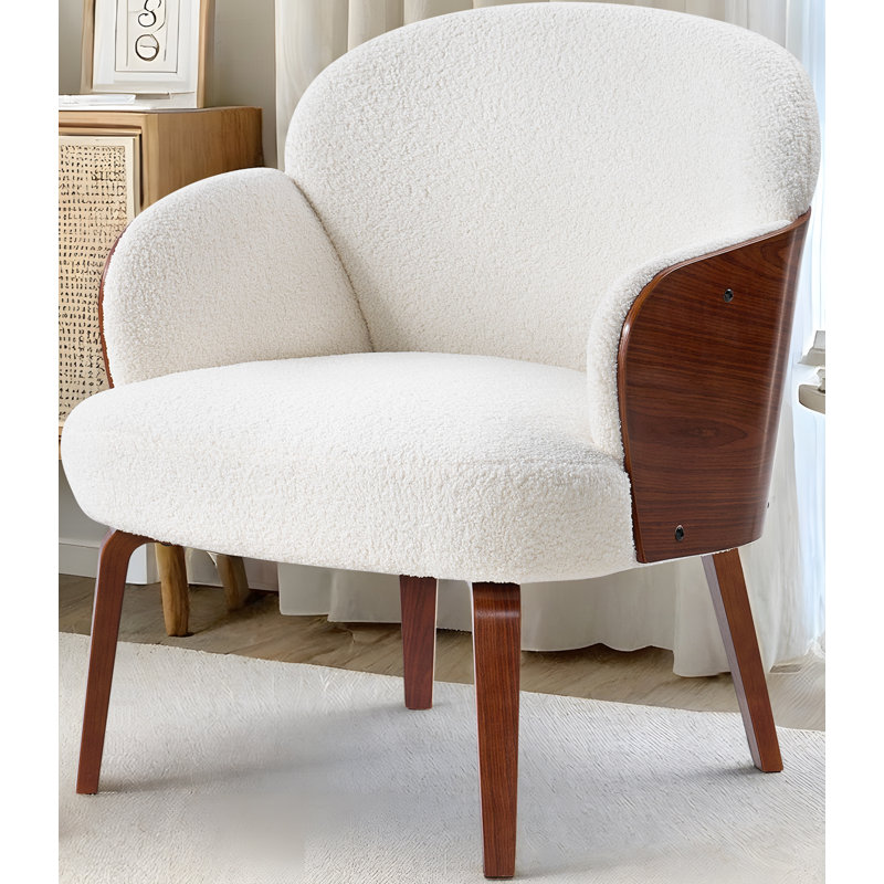 Fauteuil Kholten, Tissu blanc