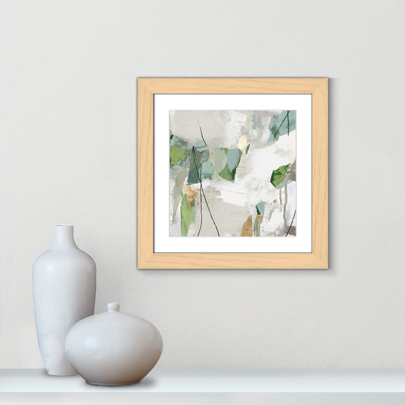 Enchanted Emerald I by Tom Reeves Print, Natural Cube Framed, 18.5" H x 18.5" W x 1.25" D