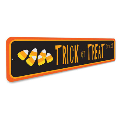 Trick or Treat Street Aluminum Sign