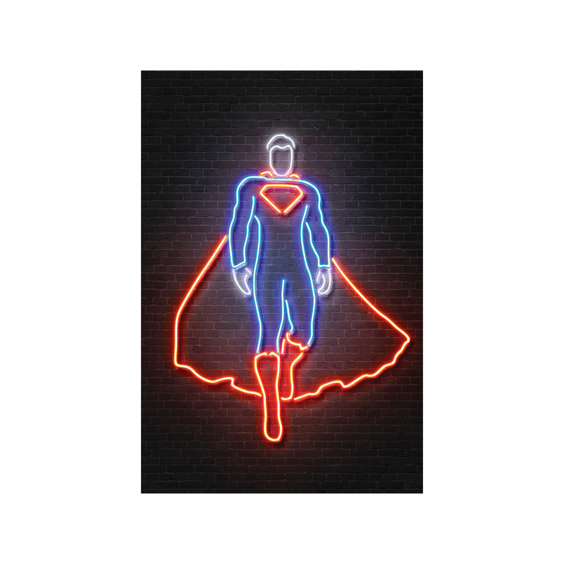 Superman - Wrapped Canvas Print, 152.5 cm H x 101.5 cm W
