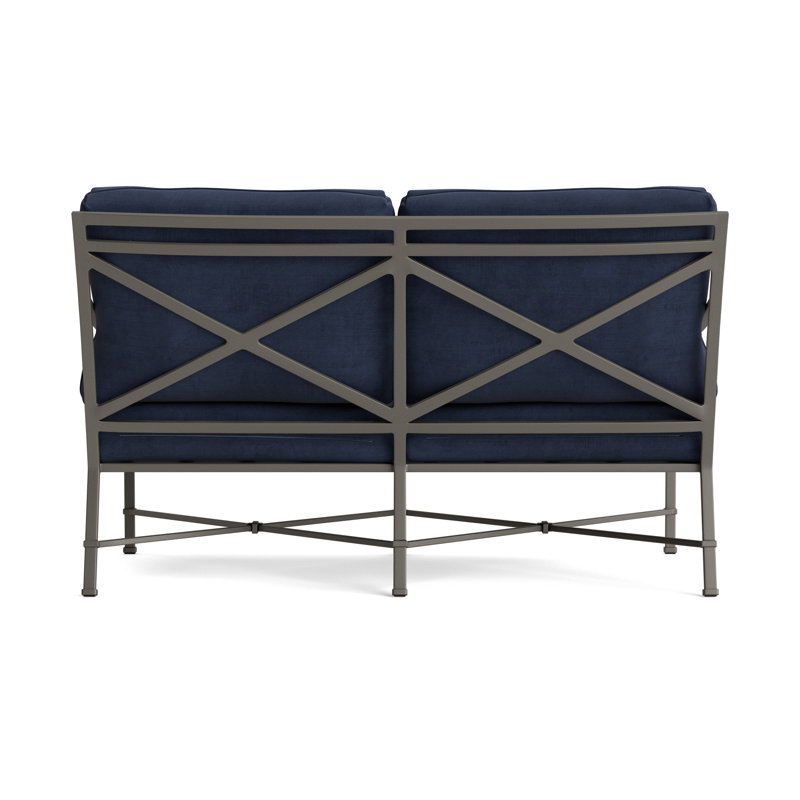 Venetian Outdoor 2 - Seat Loveseat, Mica, Fusion Neptune