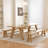 86.61" Brown Rectangular Solid Wood Dining Table-110366717