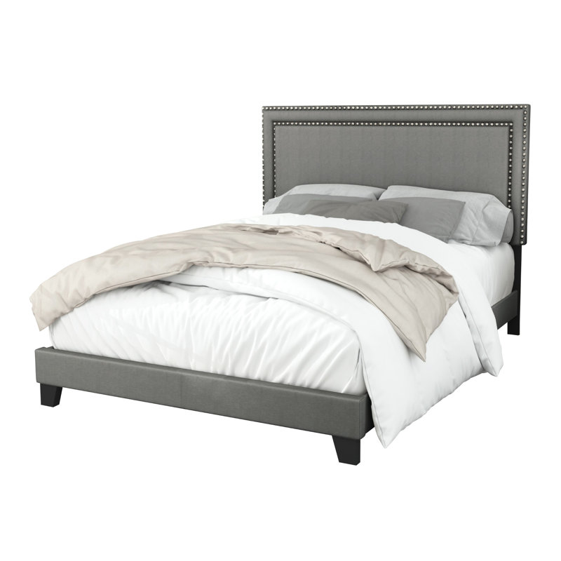 Lit tapissier Artia, Très grand, Gris