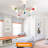 8-Light Colorful Chandelier, Modern Sputnik Chandelier, Kids Light Fixture With Multi Color Rainbow Fun Lights-2022777638-2022777639