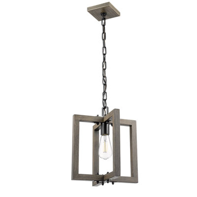 Luminaire suspendu carré à 1 lumière Terell