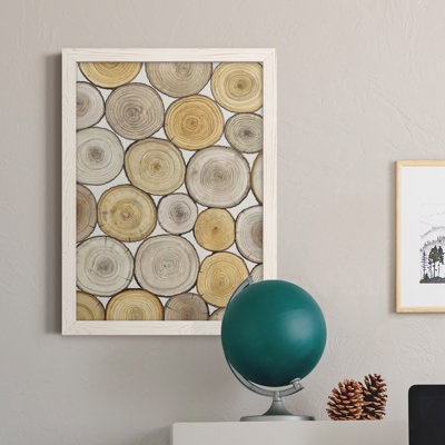 Toile encadrée de qualité supérieure Tree Ring Study II - prête à être accrochée