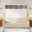 Grand lit blanc avec - Créez de l'espace supplémentaire. Multifonctionnel et pratique. Contreplaqué Rangement disponible. Facile à déployer. L 61 po x l 93 po x H 86 po. Assemblage requis. Matelas non inclus-1092241333