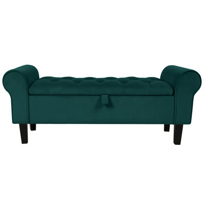 Jillia Velvet Upholstered Storage Bench