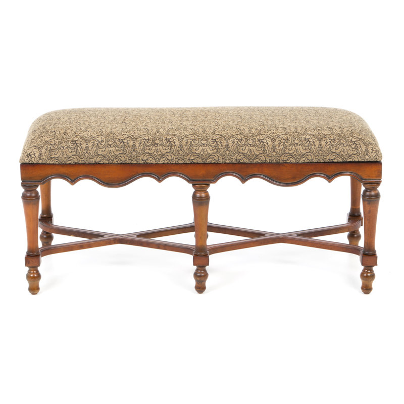 Cotton Upholstered Bench