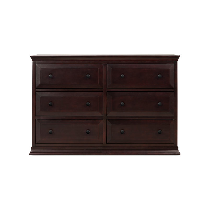 Commode double 6 tiroirs Signature, Java foncé