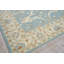Exquisite Rugs Claremont Oushak Handmade Hand-Tufted New Zealand Wool On Canvas Ivory/Light Blue Area Rug-112678136