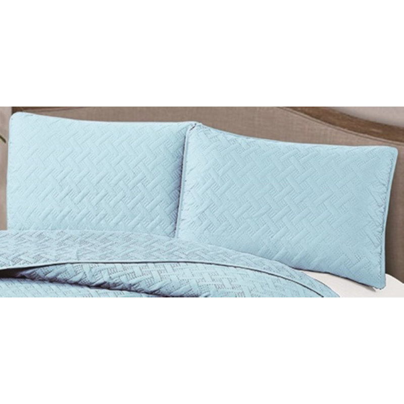 Bedding, King Quilt + 2 King Shams, Blue