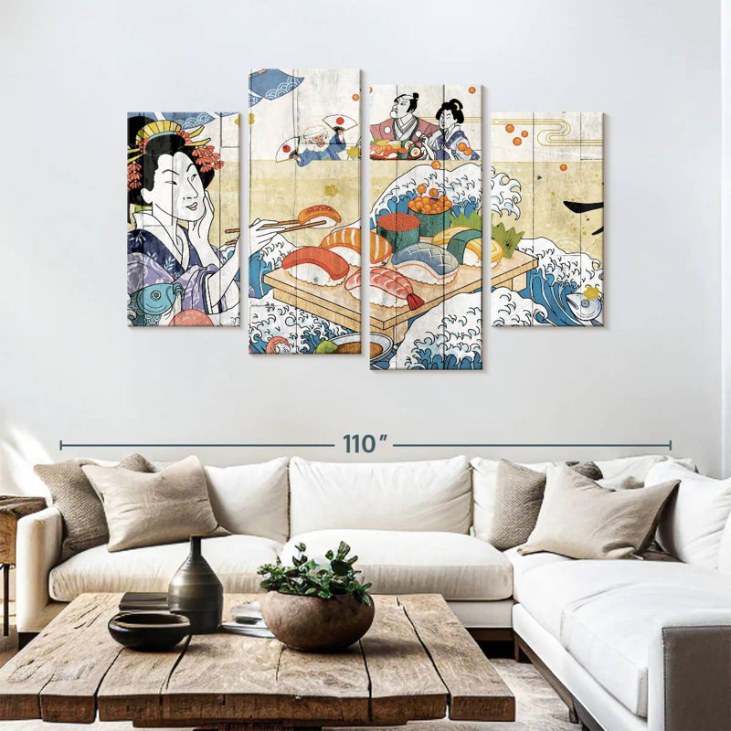 Yarlin japonais classique, H 54 po x l 84 po