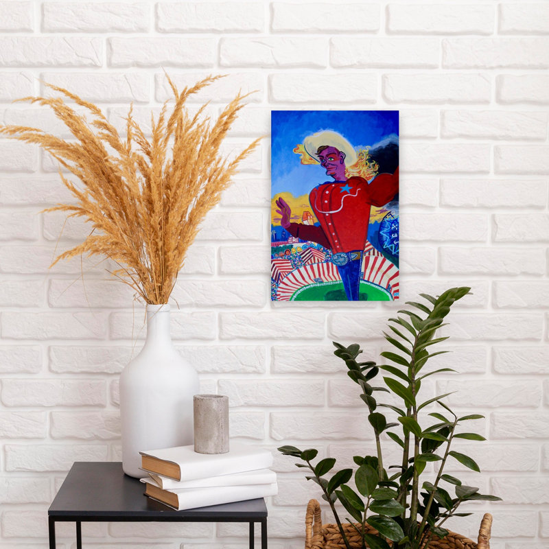 Big Tex Aflame Contemporary Sunset Wall Art Print 1 Piece Wrapped Canvas Wall Art, 45.72cm H x 30.48cm W