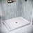 Streamline 48 in. x 36 in. Corner Acrylic Shower Base in Matte White with Center Drain, Drain Included-118934448-118934449