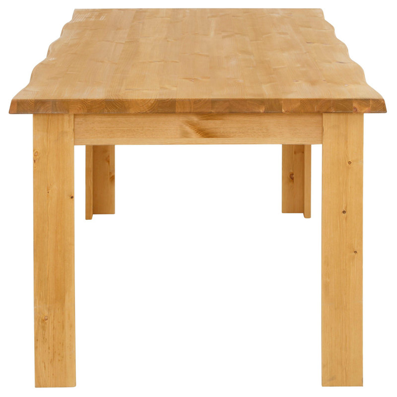 Janae Pine Solid Wood Dining Table, Oiled, H75 x L90 x W180cm
