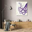 «Breakwater Bay Fab Funky», art sur toile tendue sous le titre: Octopus Tentacles - mauve et blanc-917262984