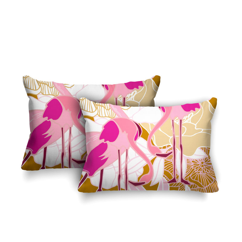Coussin lombaire intérieur / extérieur Mingo, Jaune