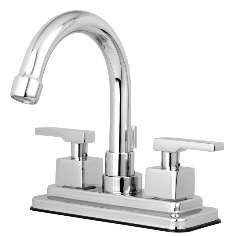 Robinet de salle de bain central avec drain Tampa, Chrome poli
