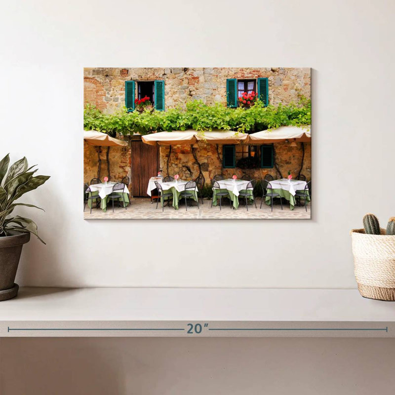 Lilie Cafe en Toscane, H 8 po x l 12 po