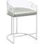2 chaises de salle à manger à dossier gris - Design élégant avec pieds modernes (2) en métal