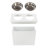 PETMAKER Elevated Feeder with 2-Piece Stainless Steel Pet Bowl and Storage - 50-Ounce Capacity for Food or Water (White) 