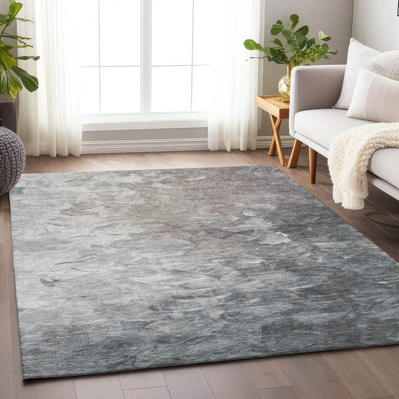 Tapis intérieur / extérieur brun Braearis, 9 pi x 12 pi