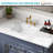 KARAMAG 20 inches Ceramic Undermount Bathroom Sink Rectangular Design For Modern Bathroom Overflow White 