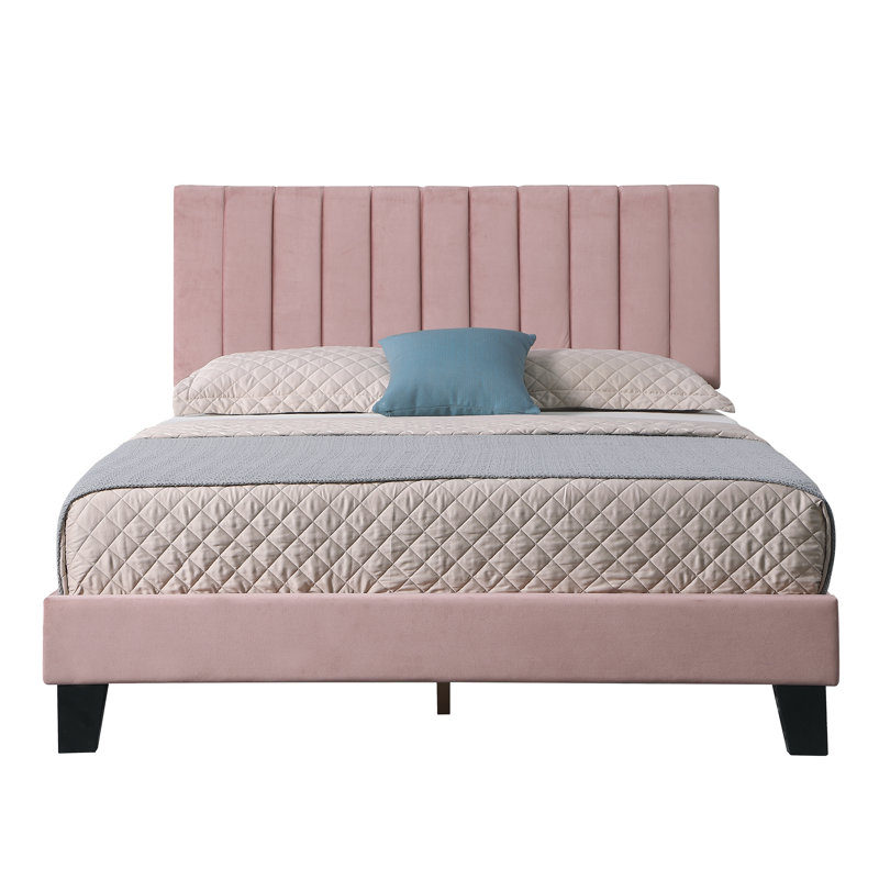 Lit plateforme tapissier Emonie, Grand