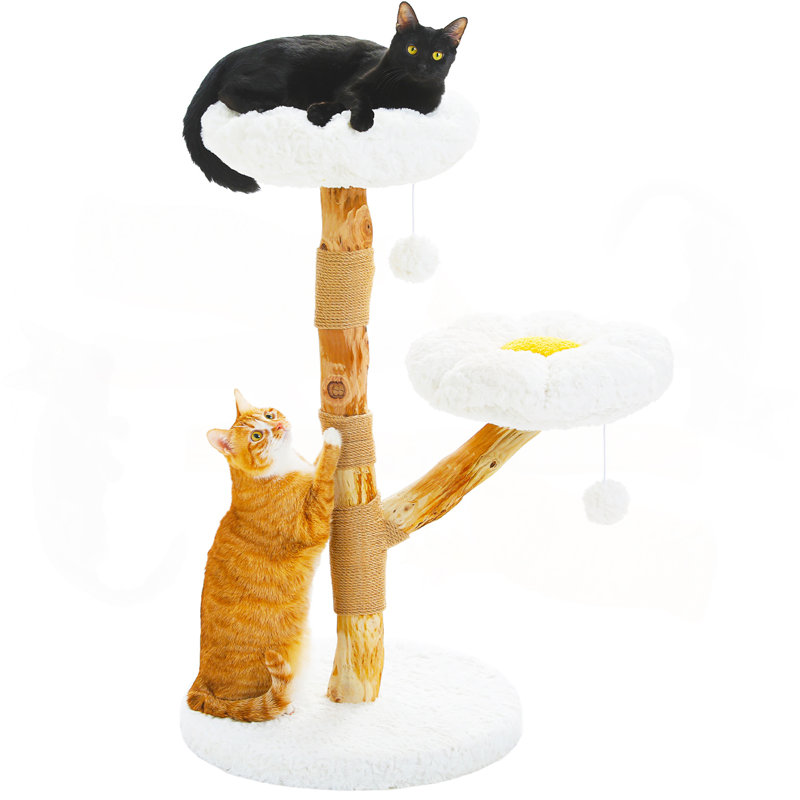 Arbre à chat en bois 36 po