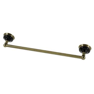 Gleason 24 in. Wall Mount Double Towel Bar in Antique Brass