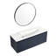 Petit meuble-lavabo de 48 po sans lavabo - charnière de porte à fermeture en douceur, armoire murale en contreplaqué bleu marine avec amplement d'espace pour la salle de bain