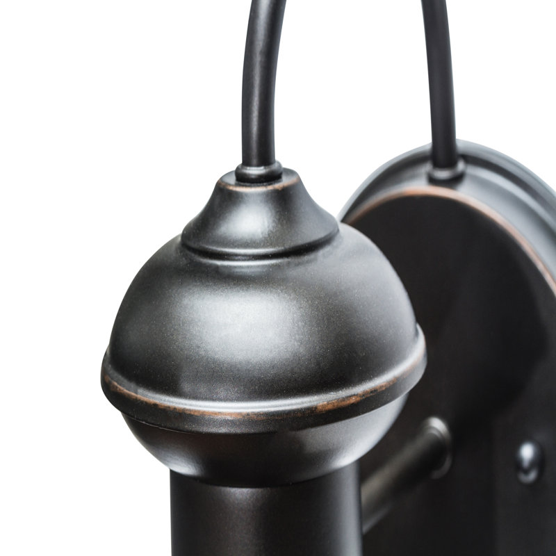 Luminaire de grange d'extérieur H 9,86 po Varant, Bronze huilé