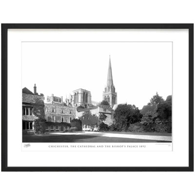 Chichester, The Cathedral And The Bishop's Palace 1892 by Francis Frith - Single Picture Frame Print