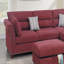 Canapé modulaire en velours rouge # F6419