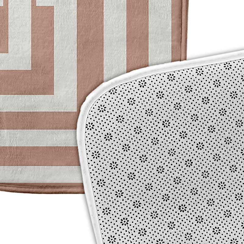 Microfiber Non-Slip Bath Mat, 17" W x 24" L, Pink