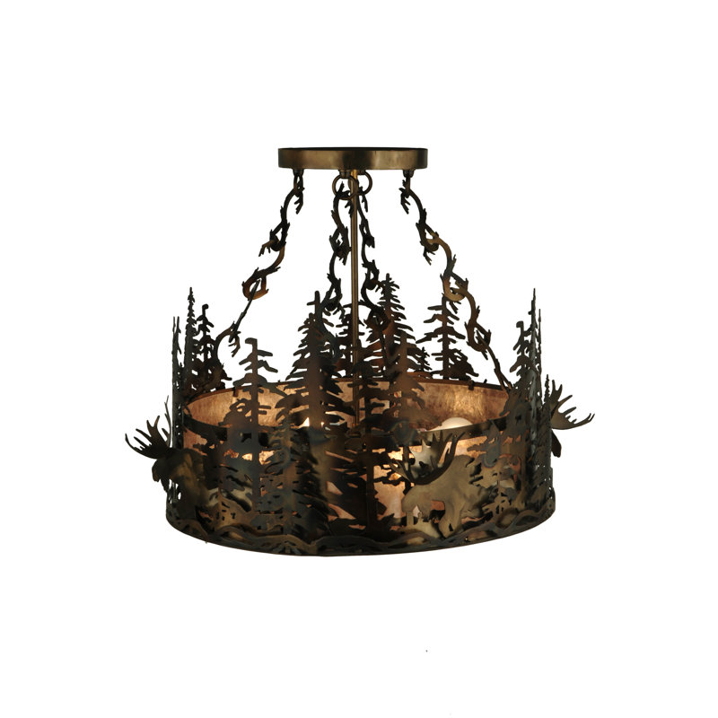 Moose At Dusk 4 - Light Chandelier