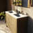 Navy Blue Double Bath Vanity 48 In. W X 20 In. D, With Cultured Marble Top-117978882