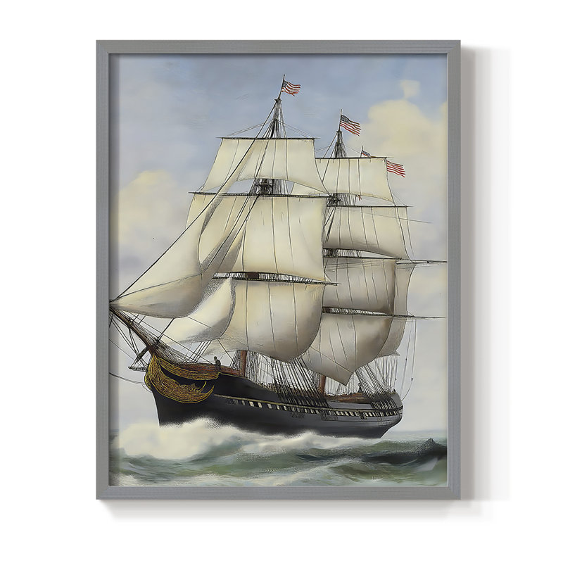 «NAUTICAL Series Lxx», Gris, H 15 po x l 12 po