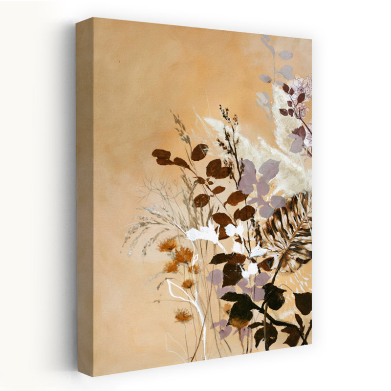 Feuilles légères 6, art contemporain abstrait, H 60 po x l 40 po