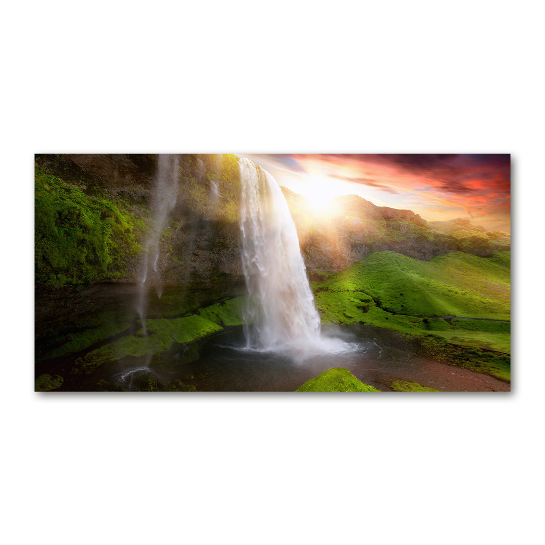 Wasserfall - Kunstdrucke auf Leinwand - Wrapped Canvas