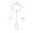 Regina Andrew Hope Floor Lamp; Dimensions 20W X 62H X 20D; Uses One Maximum 150 Watt E26 Base Bulb (Not Included)